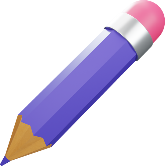 pencil 3d icon illustration